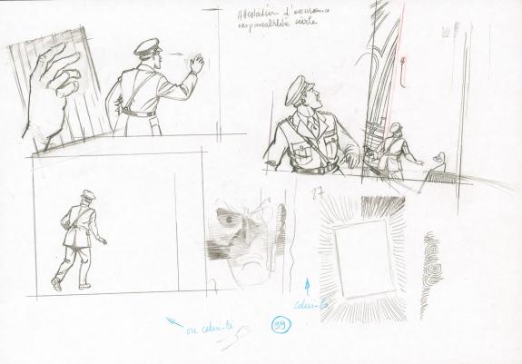 Antoine Aubin - Blake et Mortimer, L'Onde Septimus, études d