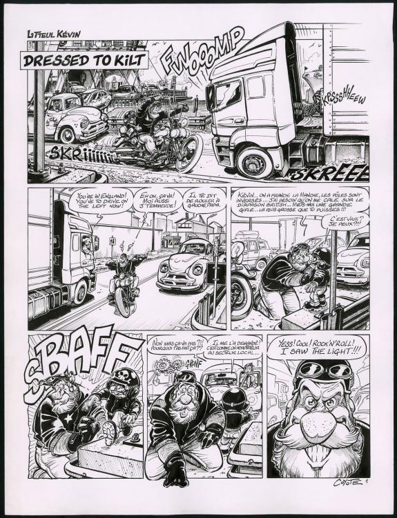 Coyote - Litteul Kévin, Tome 10, Planche originale n°1 de l'