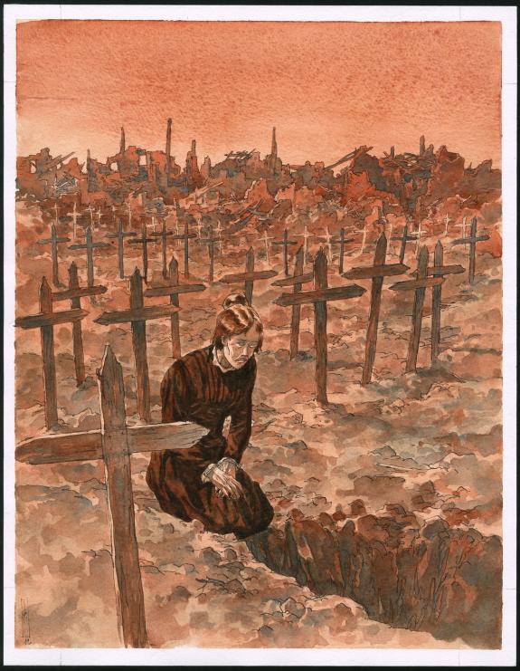 Maël - Notre Mère la Guerre, Requiem, Couverture originale 