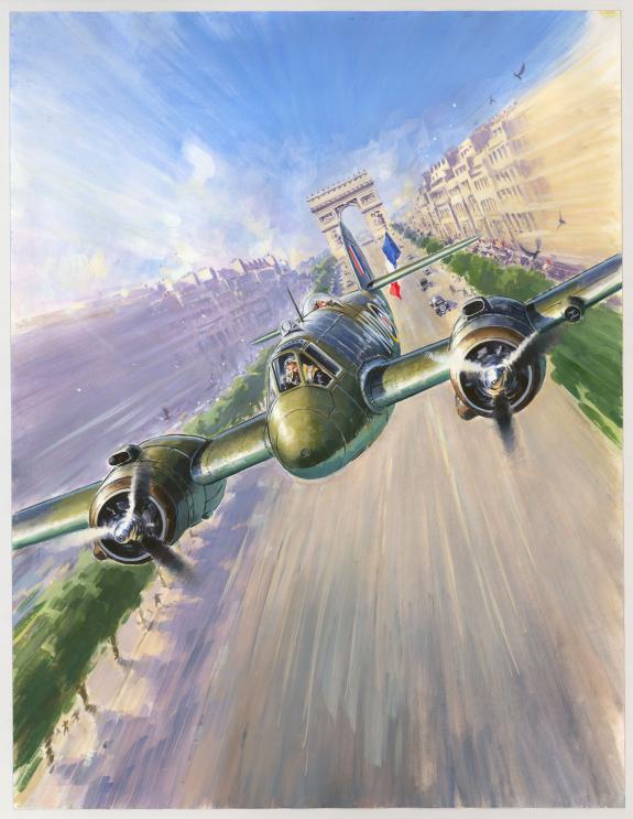 Lucio Perinotto - illustration originale intitulée "Beaufigh
