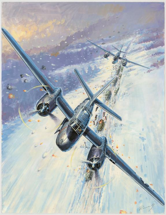 Lucio Perinotto - illustration originale intitulée "A26 inva