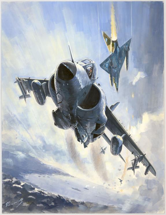 Lucio Perinotto - illustration originale intitulée "Harrier 