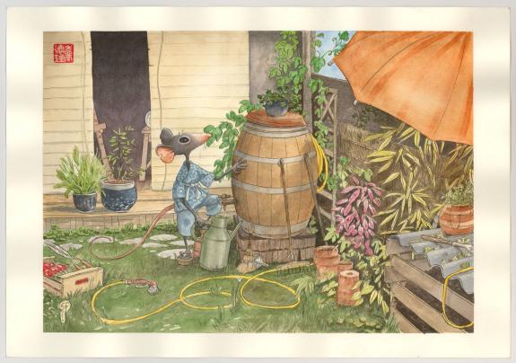 Frédéric Saurel - illustration originale -un petit bout de c