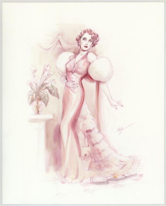 Maly Siri - Pin-up Art, Illustration originale intitulée "Gl