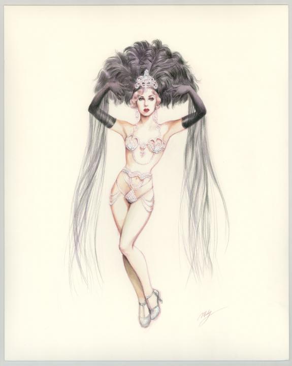 Maly Siri - Pin-up Art, Illustration originale intitulée "La
