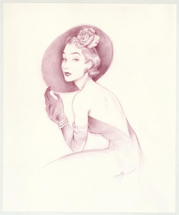 Maly Siri - Pin-up Art, Illustration originale intitulée "Su