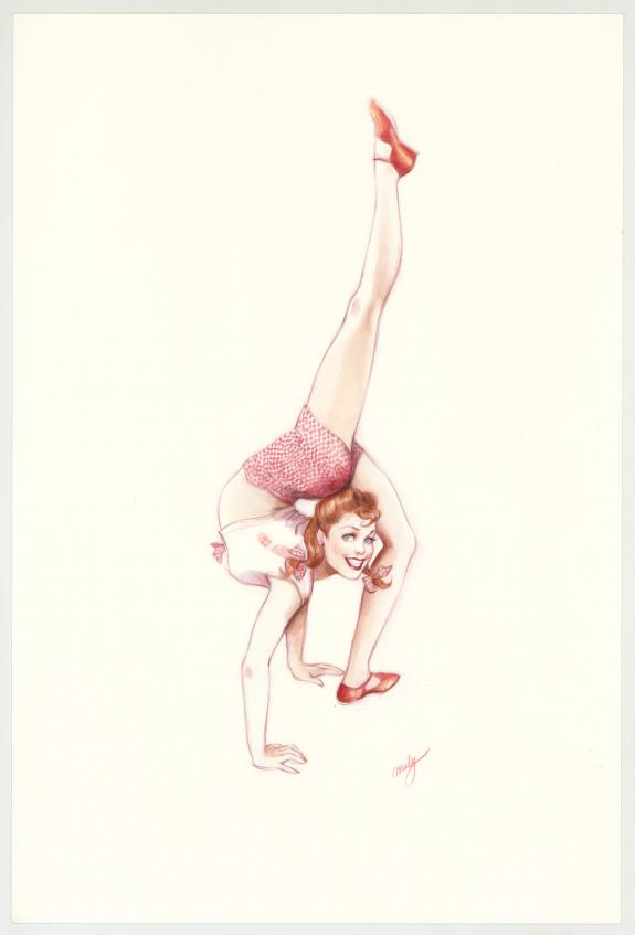 Maly Siri - Pin-up Art, illustration originale intitulée "Ro