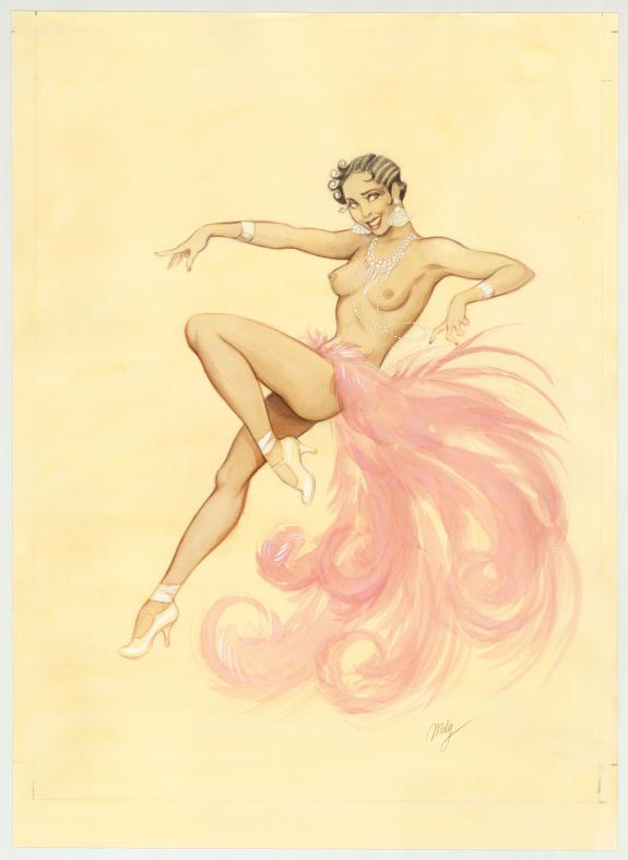 Maly Siri - Pin-up Art, illustration originale intitulée "Jo