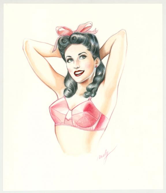 Maly Siri - Pin-up Art, Illustration originale intitulée "Su