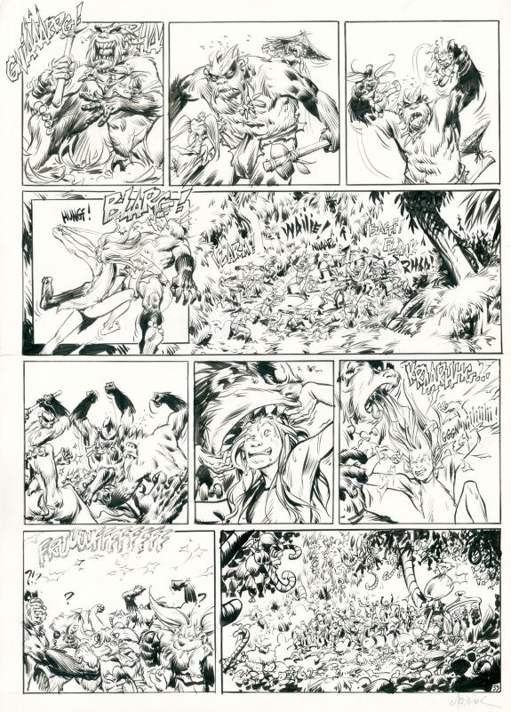Jean-Louis Mourier - Trolls de Troy, Planche originale 