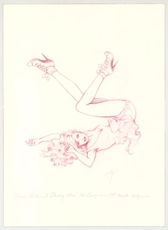 Maly Siri - Pin-up Art, Illustration originale intitulée "Ch