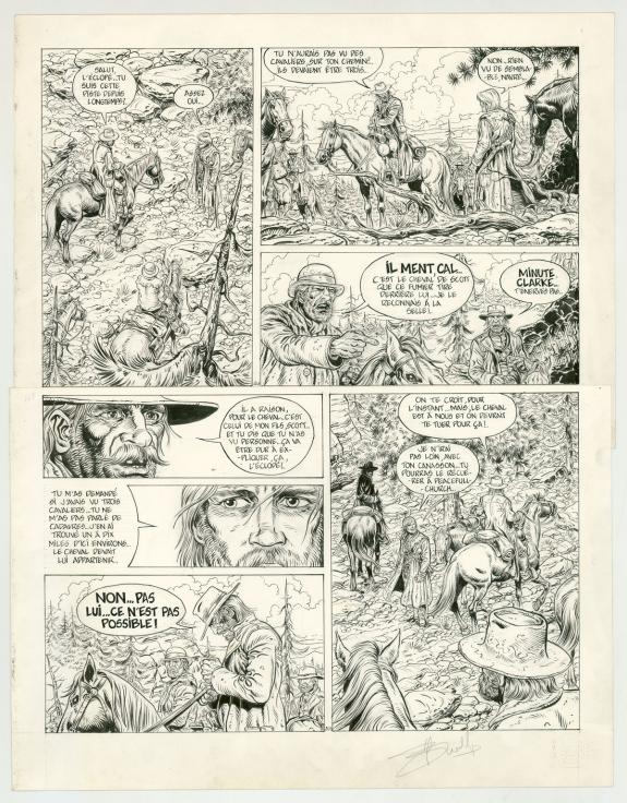 Yves Swolfs - Durango, Les forces de la colère, planche orig