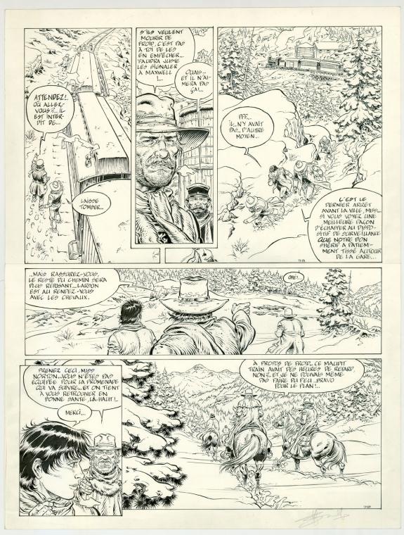 Yves Swolfs - Durango, L'Héritière, planche originale