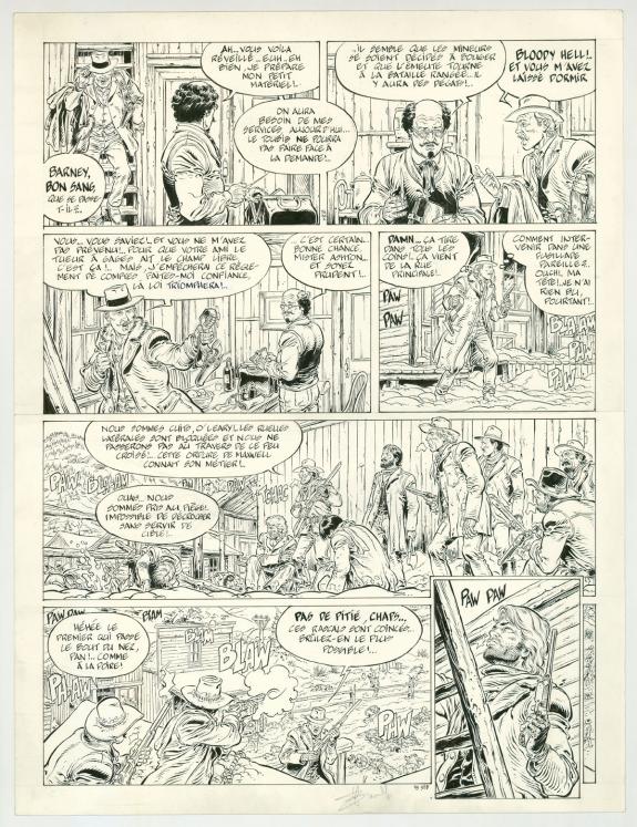 Yves Swolfs - Durango, L'Héritière, planche originale