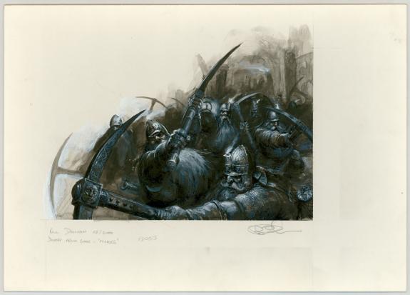 Paul Dainton - Illustration originale "Miners" issue du livr