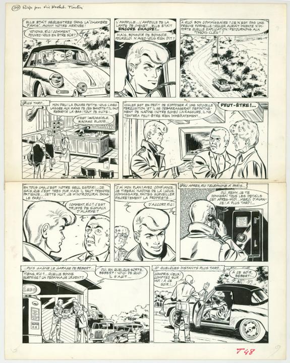 Tibet - Ric Hochet, Piège pour Ric Hochet, Planche originale