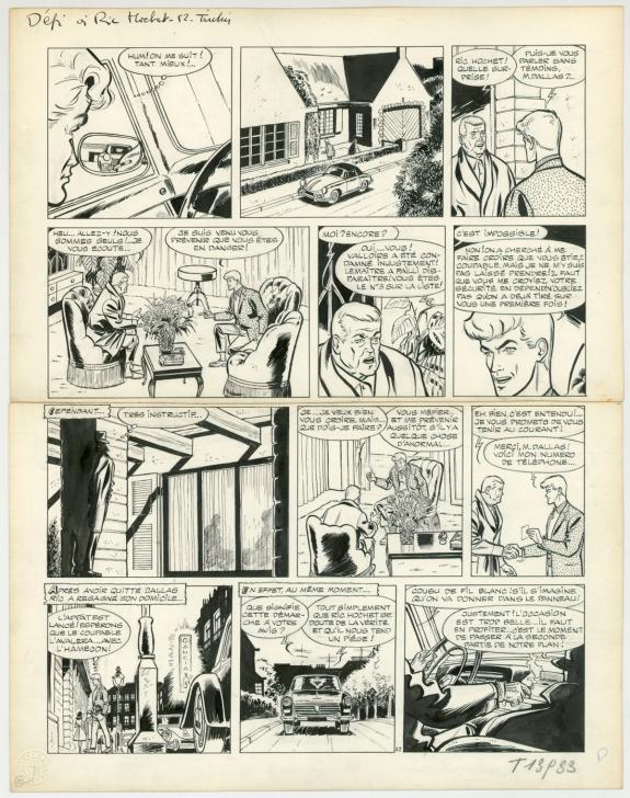 Tibet - Ric Hochet, Défi à Ric Hochet, Planche originale n°5