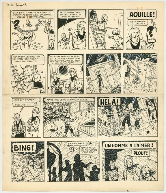 Tibet - Chick Bill, L'Étrange Mr Casy Moto, Planche original