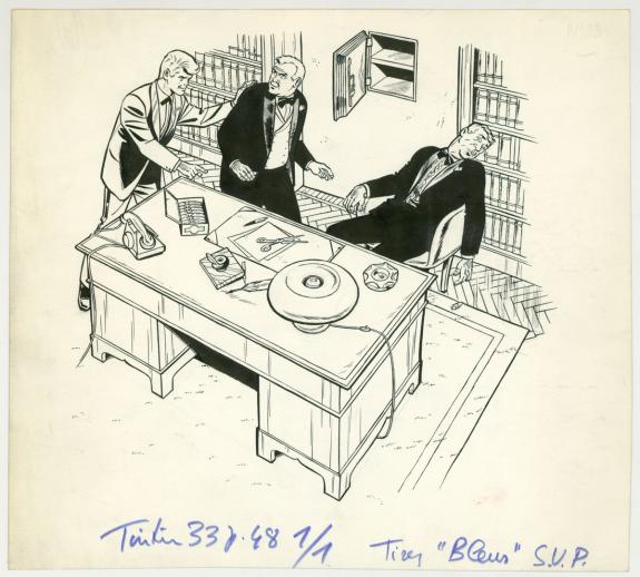 Tibet - Ric Hochet, Relevez le gant !, Illustration original