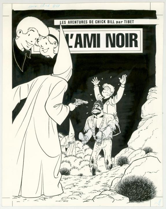 Tibet - Chick Bill, L'Ami noir, Couverture originale