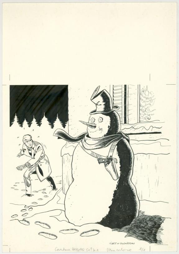 Tibet - Ric Hochet, Couverture originale de Hello BD