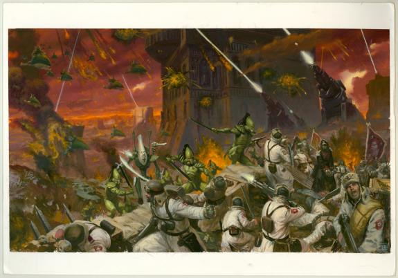 Paul Dainton - Warhammer 40000, Illustration originale, scèn