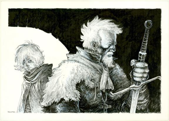 Joël Parnotte - Le Maître d'armes, Illustration originale, H