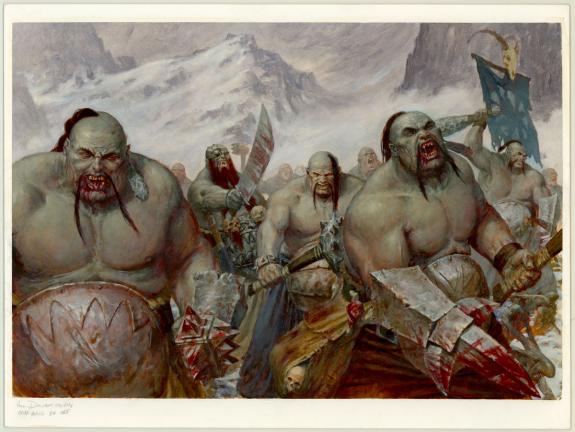 Paul Dainton - warhammer, Illustration originale, "Ogre bull