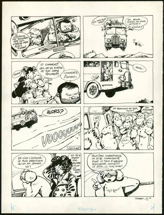 F'murr - Le Génie des alpages , Planche originale 2 du gag 1