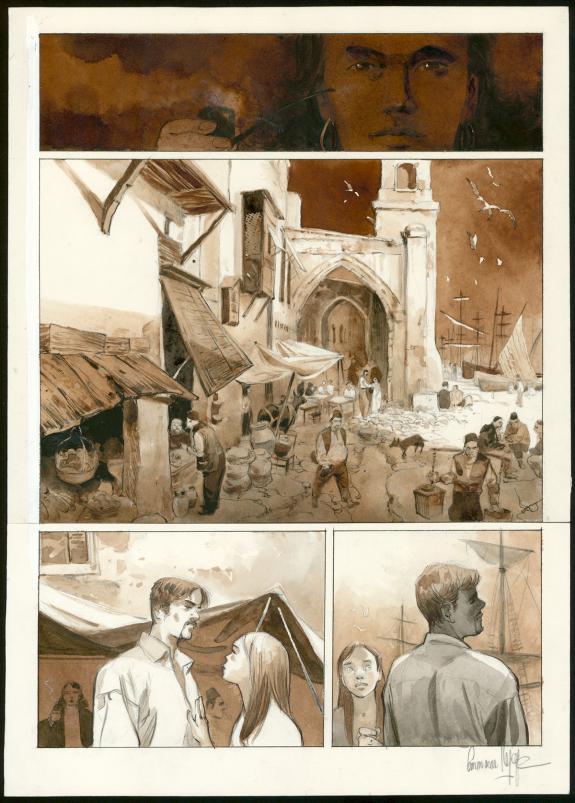 Emmanuel Lepage - Les Voyages d'Ulysse, Planche originale