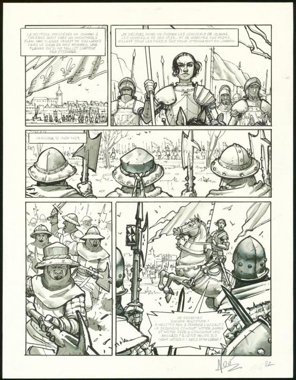 Ignacio Noé - Jeanne D'Arc, Planche originale