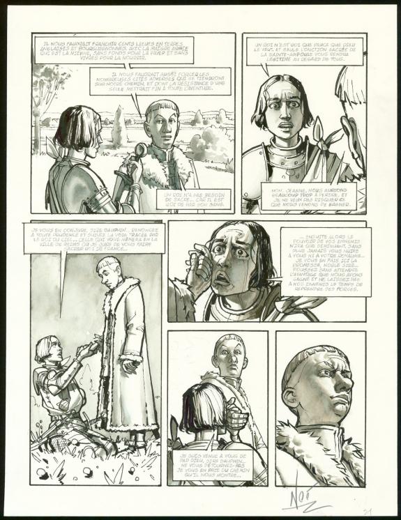 Ignacio Noé - Jeanne D'Arc, Planche originale