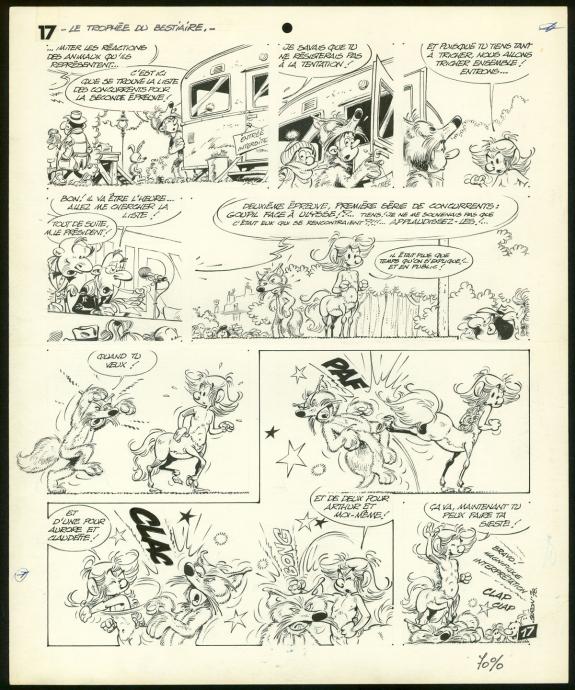 Pierre Seron - Les centaures , Planche originale de l'histoi