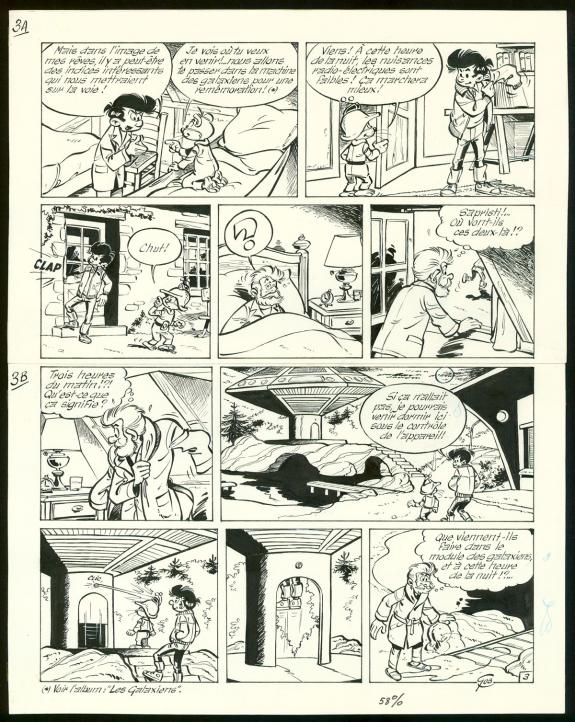 Roland Gos - Le Scrameustache, Le dilemme de Khéna, planche 