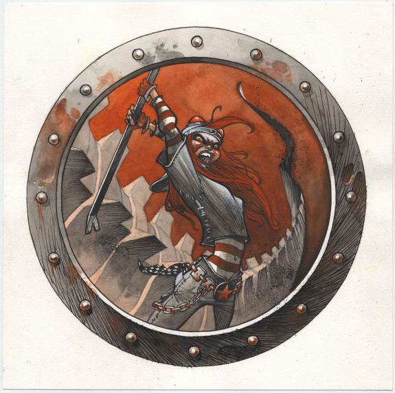 Cromwell - Anita Bomba, Illustration originale intitulée "Al