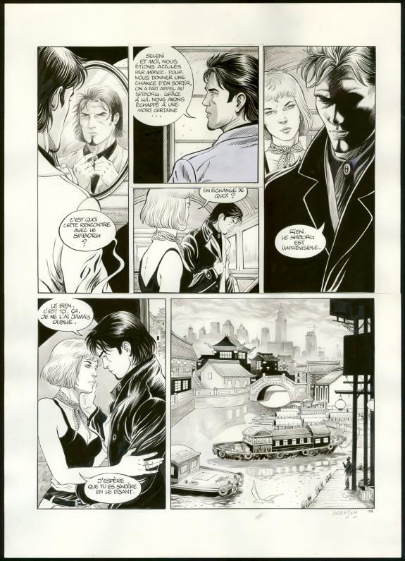 Olivier Grenson - Niklos Koda, Planche originale n°14, rusti