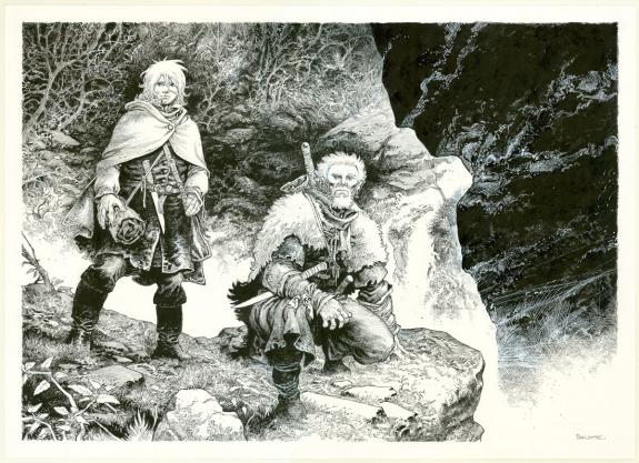 Joël Parnotte - Le Maître d'armes, Illustration originale in