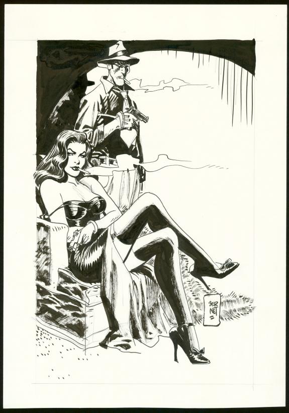 Jordi Bernet - Torpedo, Illustration 