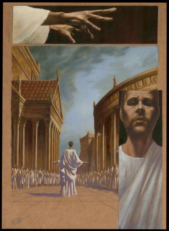 Régis Penet - Antigone, Planche originale n°5