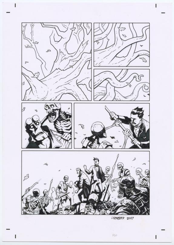 Ben Stenbeck - Hellboy, Illustration originale 