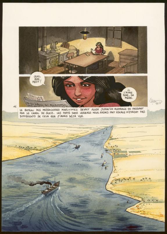 Leonard Chemineau - Le Travailleur de la nuit, Planche origi