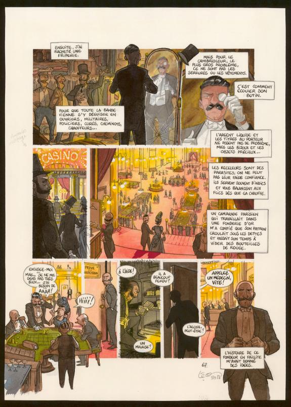 Leonard Chemineau - Le Travailleur de la nuit, Planche origi