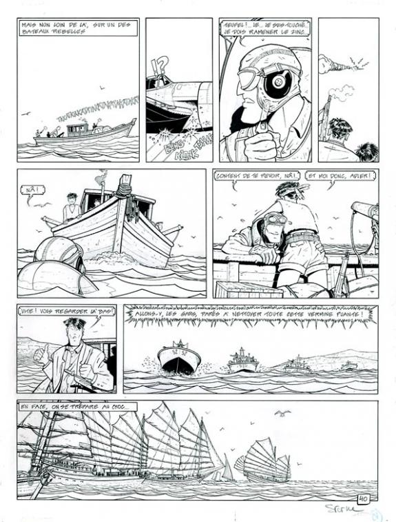 René Sterne - Adler, Le repaire du Katana, Planche originale