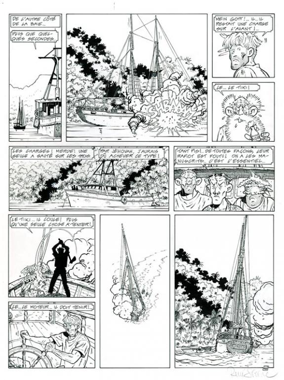 René Sterne - Adler, Black Bounty, Planche originale N°42