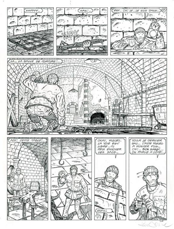 René Sterne - Adler, Les maudits, Planche originale 