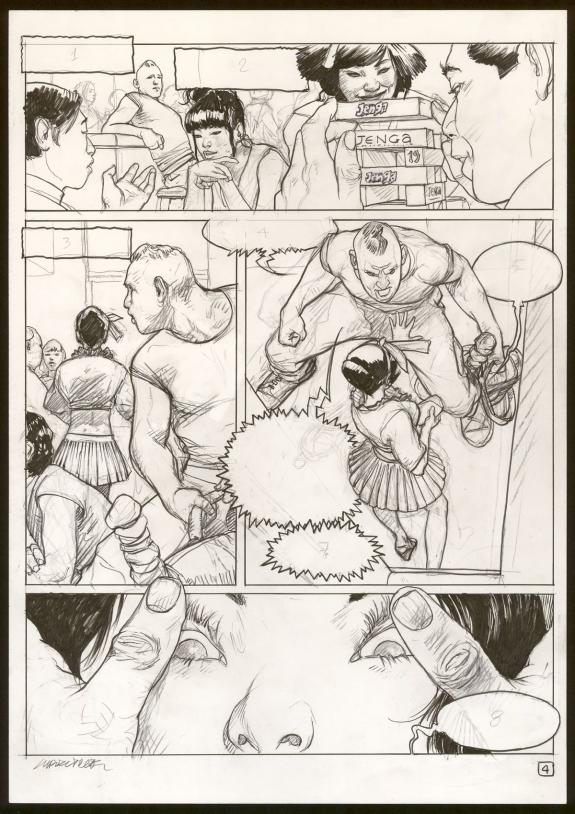 Tanino Liberatore - planche originale de bd sur un scénario 