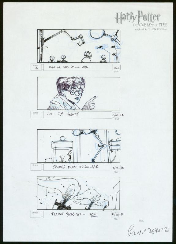 Sylvain Despretz - Harry Potter, Concept art pour le film Ha