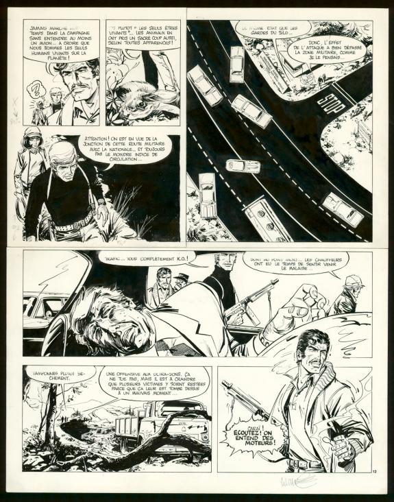 William Vance - Bruno Brazil, La Cité pétrifiée, Planche ori