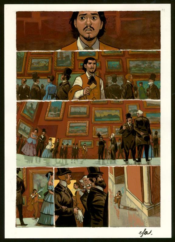 Efa - Monet, nomade de la couleur , Planche originale n°11