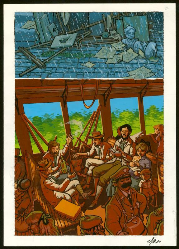 Efa - Monet, nomade de la couleur , Planche originale n°14